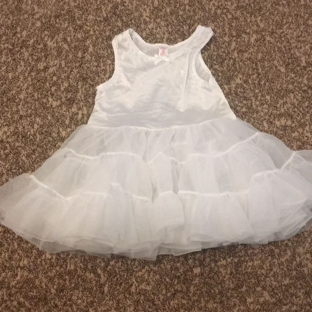 Little girls white slip